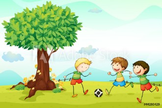 Picture of Kids playing football